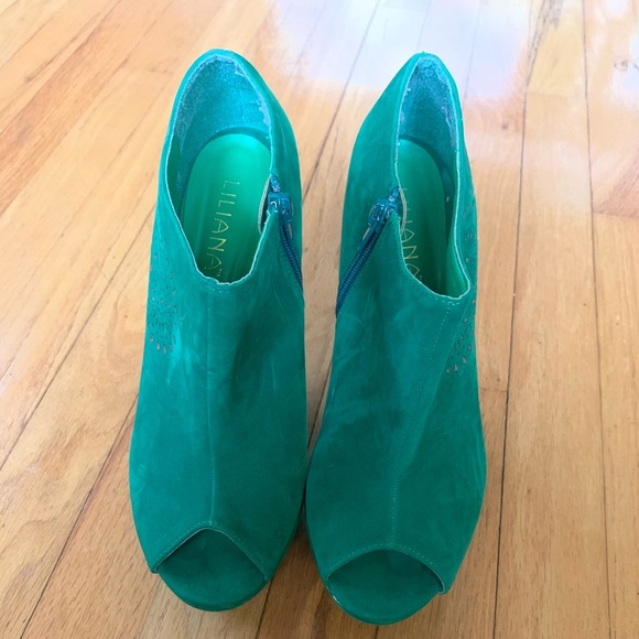 Green twisted wedges - Picture 2 of 4